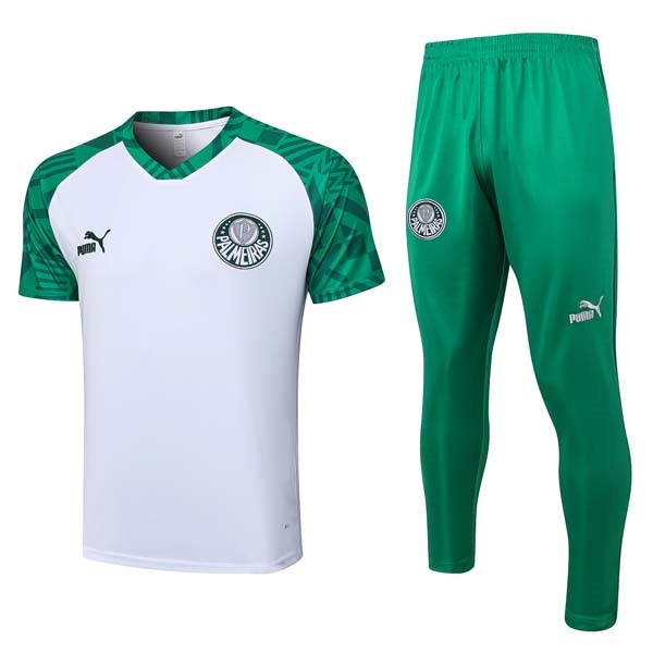 Camiseta Palmeiras Conjunto Completo 2023-24 Blanco Verde